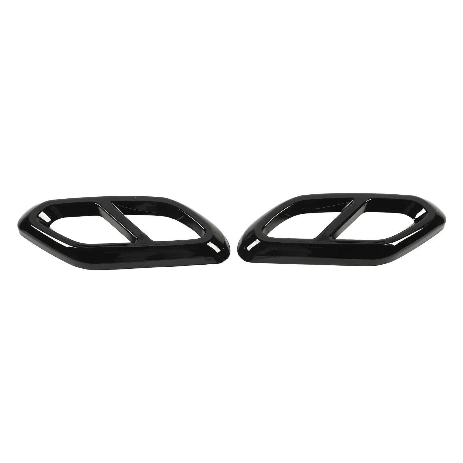 SBTRKT Für Benz GLC-Klasse X254 AMG Line Ab 2022 Auspuffrohr-Schalldämpferabdeckung, Auspuffendrohr-Abdeckungsblenden, 1 Paar Auspuffblenden (Color : Glossy Black), 9256317523 von SBTRKT