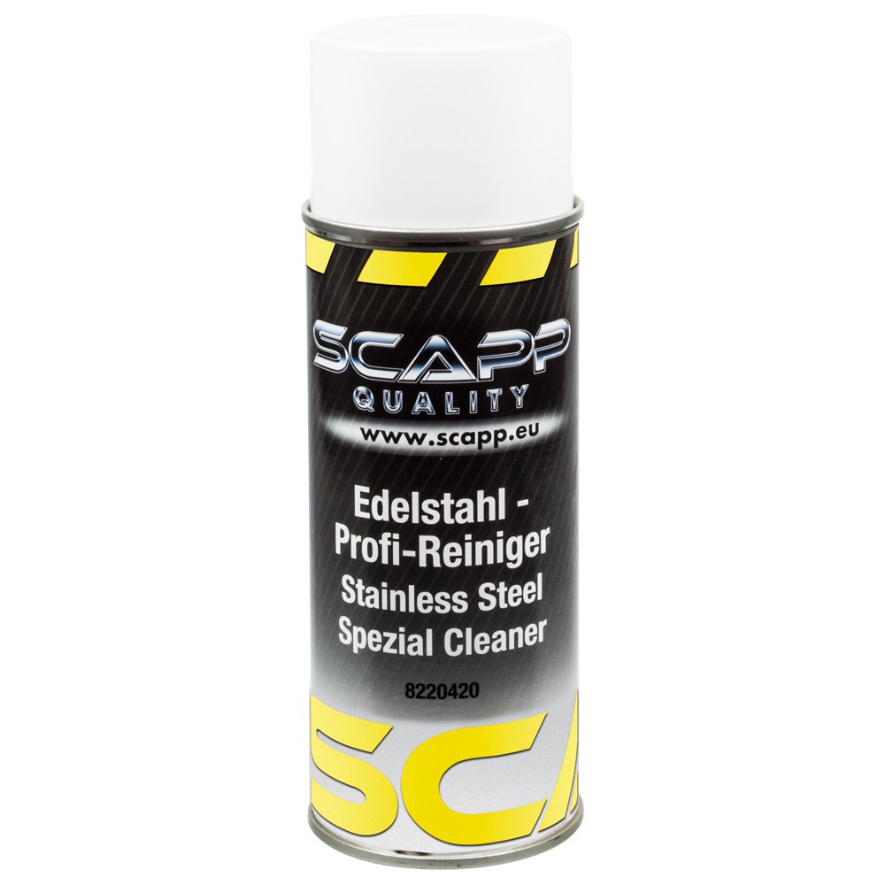 SCAPP Equipment Edelstahl - Profi-Reiniger - Stainless Steel Spezial Cleaner / 400ml Spraydose SCAPP Equipment Edelstahl - Profi-Reiniger - Stainless Steel Spezial Cleaner / 400ml Spraydose von SCAPP