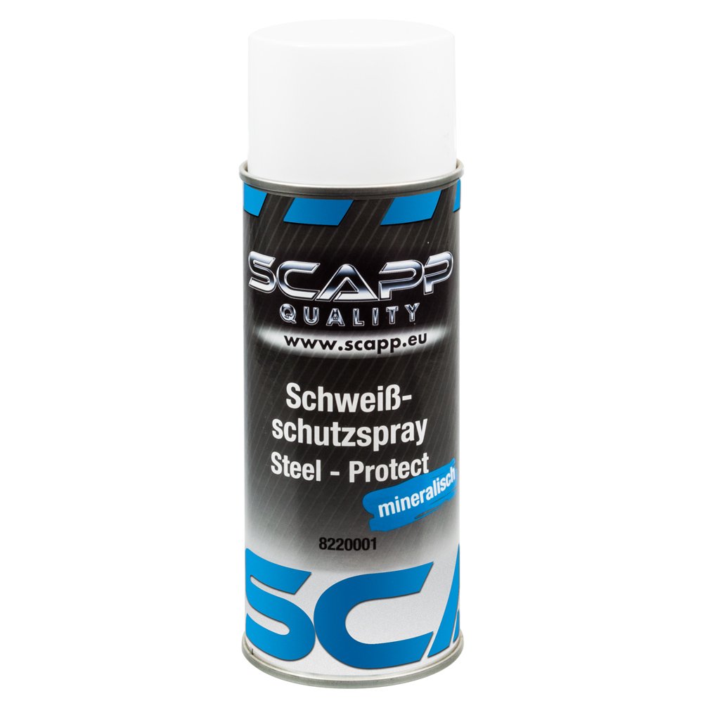 SCAPP Equipment Schweißschutzspray Steel-Protect (mineralisch) / 400ml Spraydose, Schweißtrennspray von SCAPP