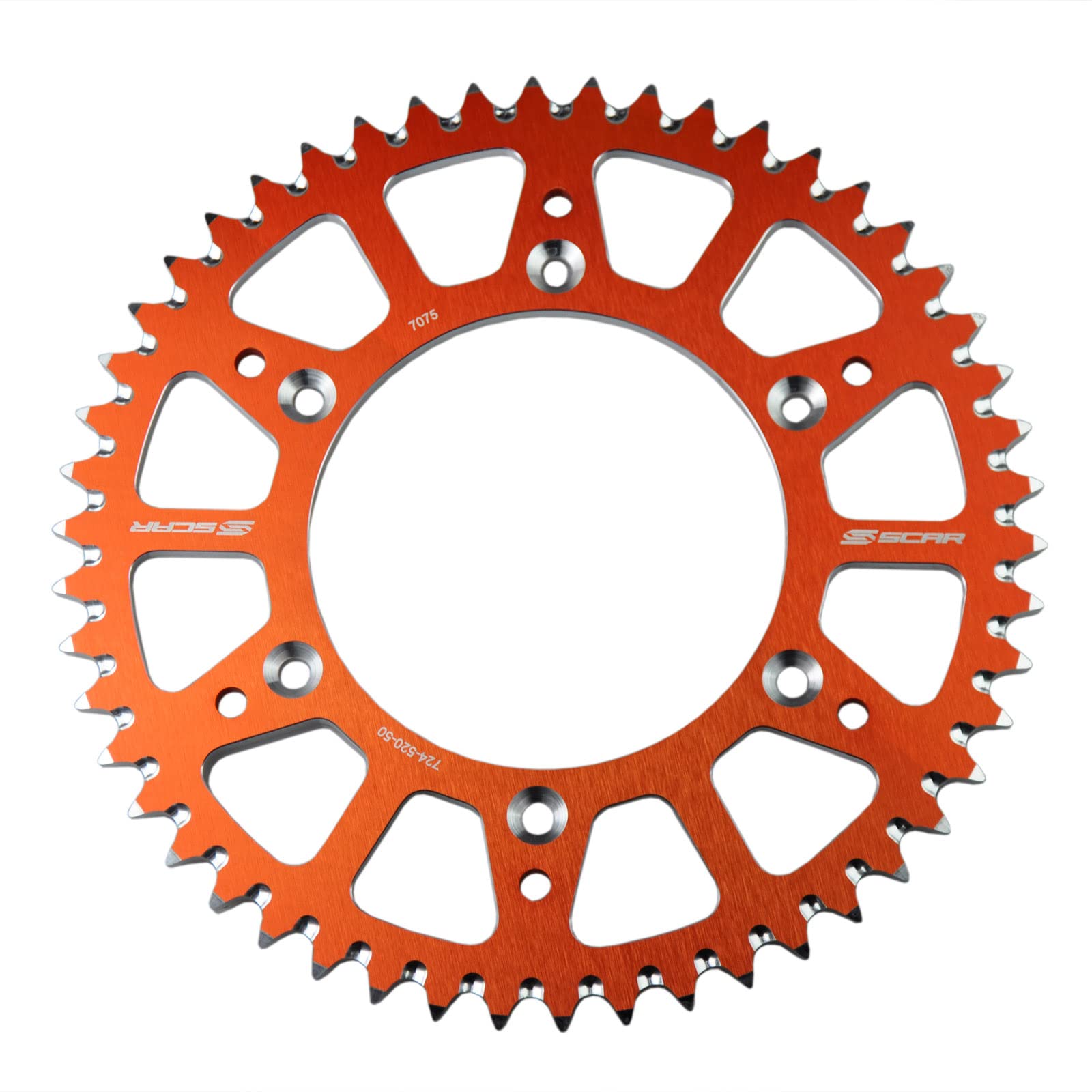 SCAR Aluminium Kettenrad kompatibel mit KTM SX/SXF/EXC/EXCF 125 150 250 300 350 450 500 93-23, Orange - 48 Zähne SCAR Aluminium Kettenrad kompatibel mit KTM SX/SXF/EXC/EXCF 125 150 250 300 350 450 500 93-23, Orange - 48 Zähne von SCAR