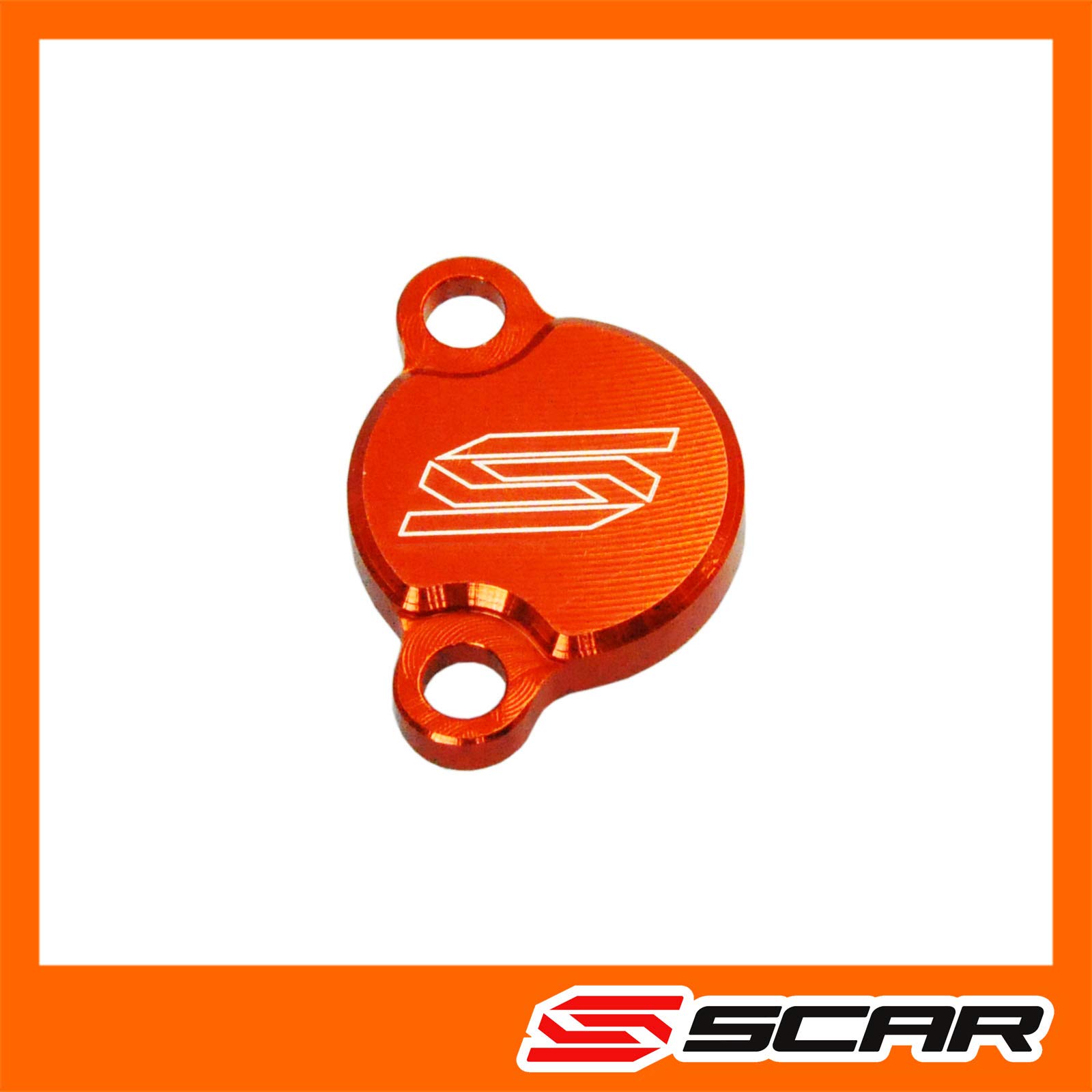 SCAR Bremszylinder deckel HINTEN kompatibel mit KTM SX SX-E FREERIDE 250F 250R 350 50 65 85 03-21 - Orange von SCAR