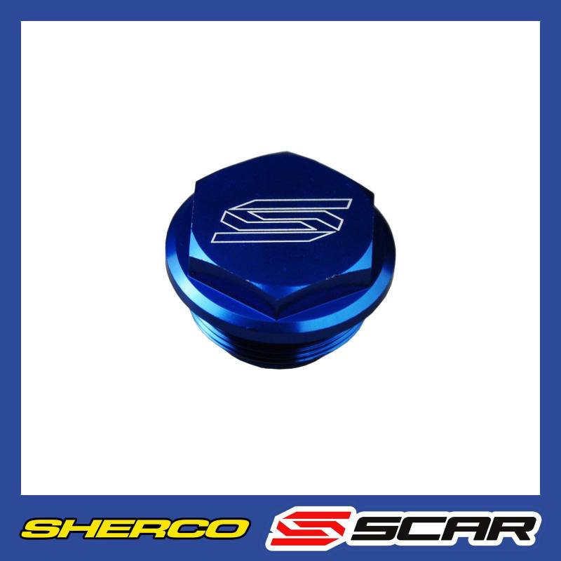 SCAR Bremszylinder deckel HINTEN kompatibel mit SHERCO SER SEFR 125 250 300 450 10-23 - Blau von SCAR