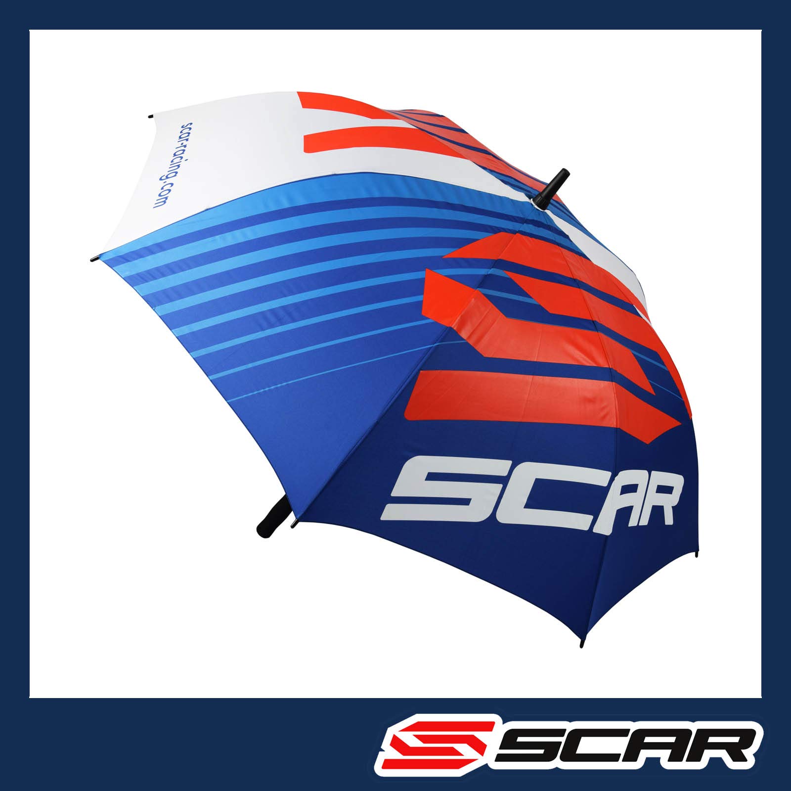 SCAR Regenschirm - Schirm Premium Motocross MX SX SUPERCROSS ENDURO - Blau/Weiß von SCAR