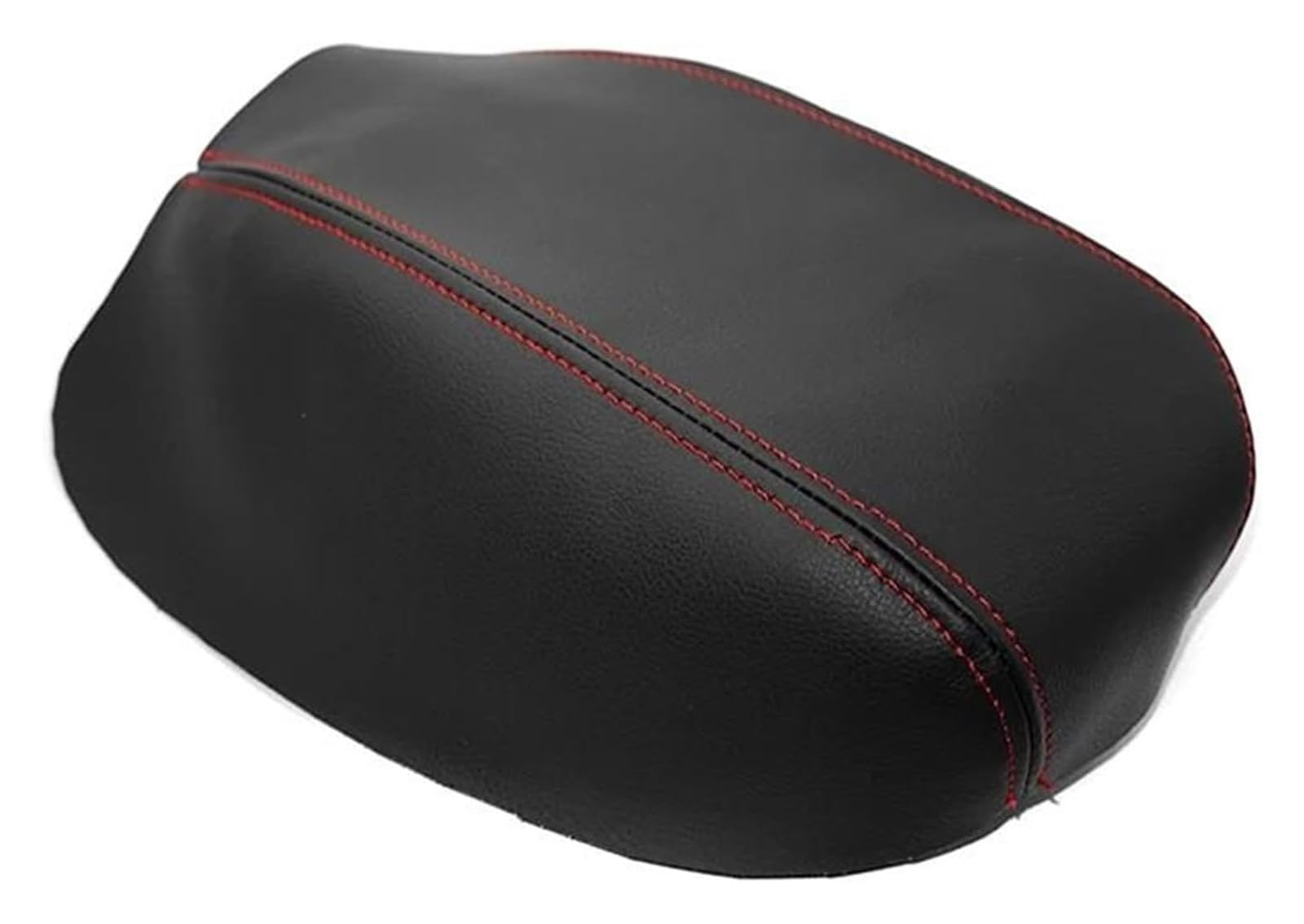 Auto Armlehnenbezug Für A&udi Q3 2019 Stilvolles Und Rutschfestes Auto-Styling-Leder-Innenausstattungs-Mittelkonsolendeckel-Armlehnenkasten-Abdeckungsverkleidungszubehör(Black With Red) von SCBSTKBGGW
