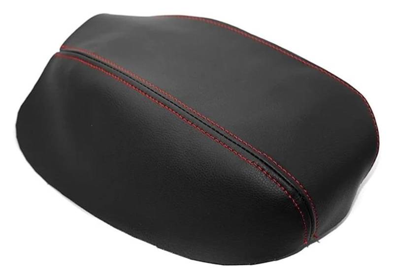 Auto Armlehnenbezug Für A&udi Q3 2019 Stilvolles Und Rutschfestes Auto-Styling-Leder-Innenausstattungs-Mittelkonsolendeckel-Armlehnenkasten-Abdeckungsverkleidungszubehör(Black With Red) von SCBSTKBGGW