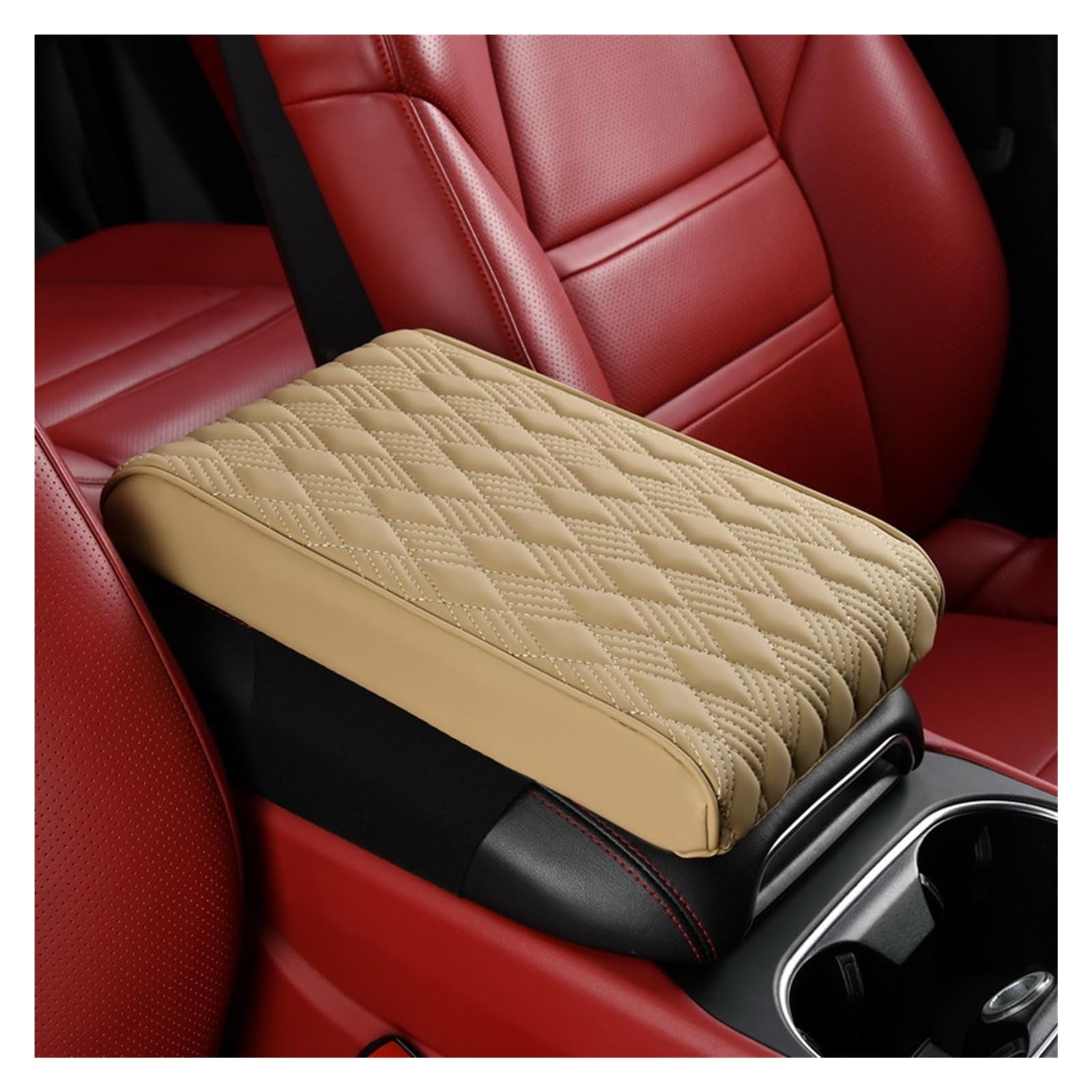 Auto Armlehnenbezug Für Opel Für Vauxhall Für Vectra Für Caravan CB 1997-2008 Auto Armlehne Kissen Box Matten Center Console Armlehne Konsole Abdeckung(D,16cm) von SCBSTKBGGW