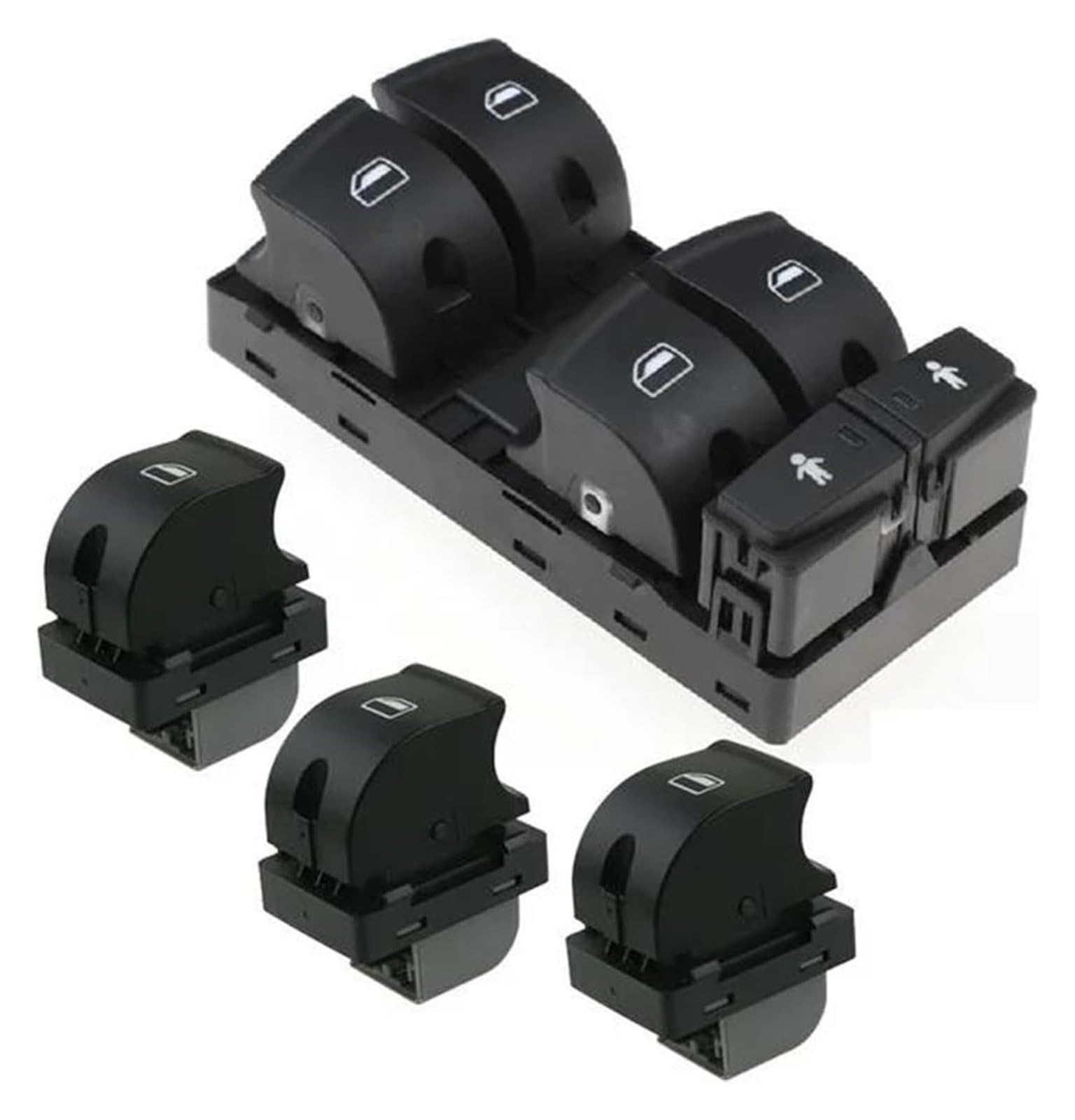 Für A&UDI A6 Für Quattro Q7 S6 2007-2015 Vorne Links Elektrische Fensterheber Control Schalter Regler Taste Auto Zubehör 4F0959851G Auto Fensterheber Schalter(4 Pcs) von SCBSTKBGGW