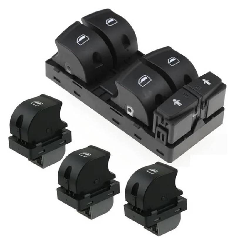 Für A&UDI A6 Für Quattro Q7 S6 2007-2015 Vorne Links Elektrische Fensterheber Control Schalter Regler Taste Auto Zubehör 4F0959851G Auto Fensterheber Schalter(4 Pcs) von SCBSTKBGGW
