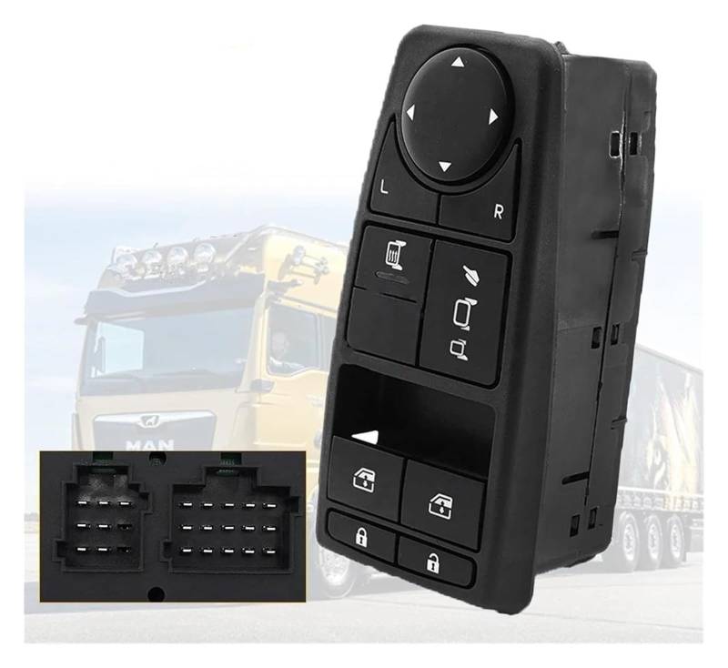 Für Man TGL TGM TGS TGX Power Rückspiegel Fenster Control Schalter Elektrische Glas Regler Taste 81258067108 Auto Fensterheber Schalter von SCBSTKBGGW