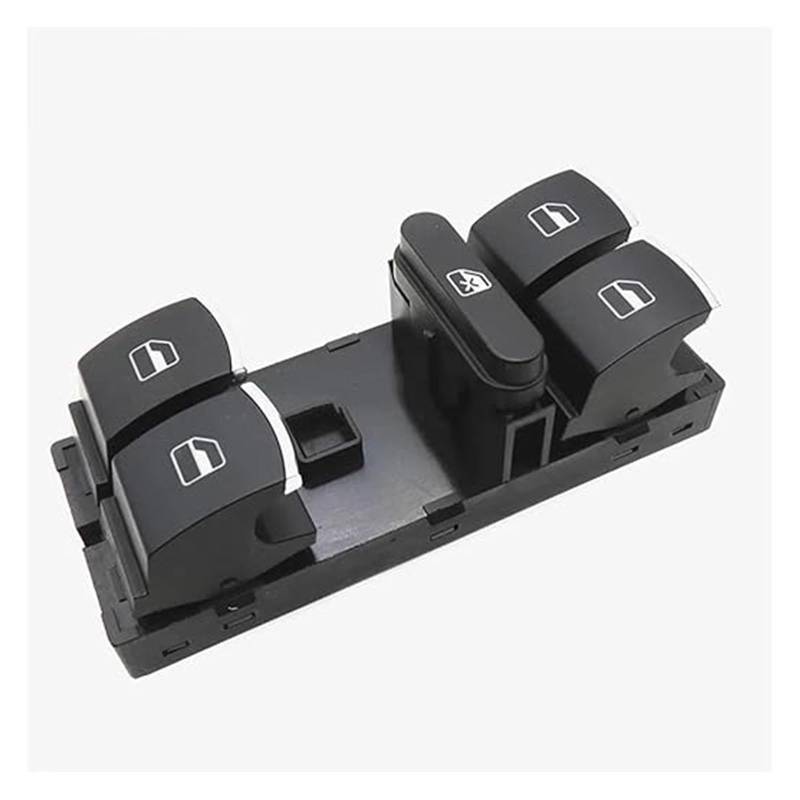 Für VW Für Jetta Für Tiguan Für Golf Für GTI MK5 MK6 Für Passat 5ND959857 Power Fenster Master Switch Button Control Auto Fensterheber Schalter(Chrome) von SCBSTKBGGW