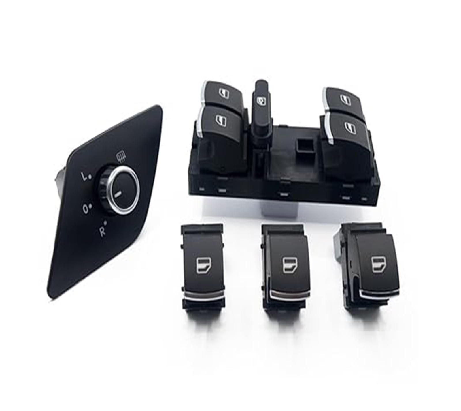 Für VW Für Jetta MK6 Power Master Switch 5 PCS Set Chrom Elektrische Rückseite Spiegel Master Einzel Fenster Taste Auto Fensterheber Schalter Für VW Für Jetta MK6 Power Master Switch 5 PCS Set Chrom Elektrische Rückseite Spiegel Master Einzel Fenster Taste Auto Fensterheber Schalter von SCBSTKBGGW