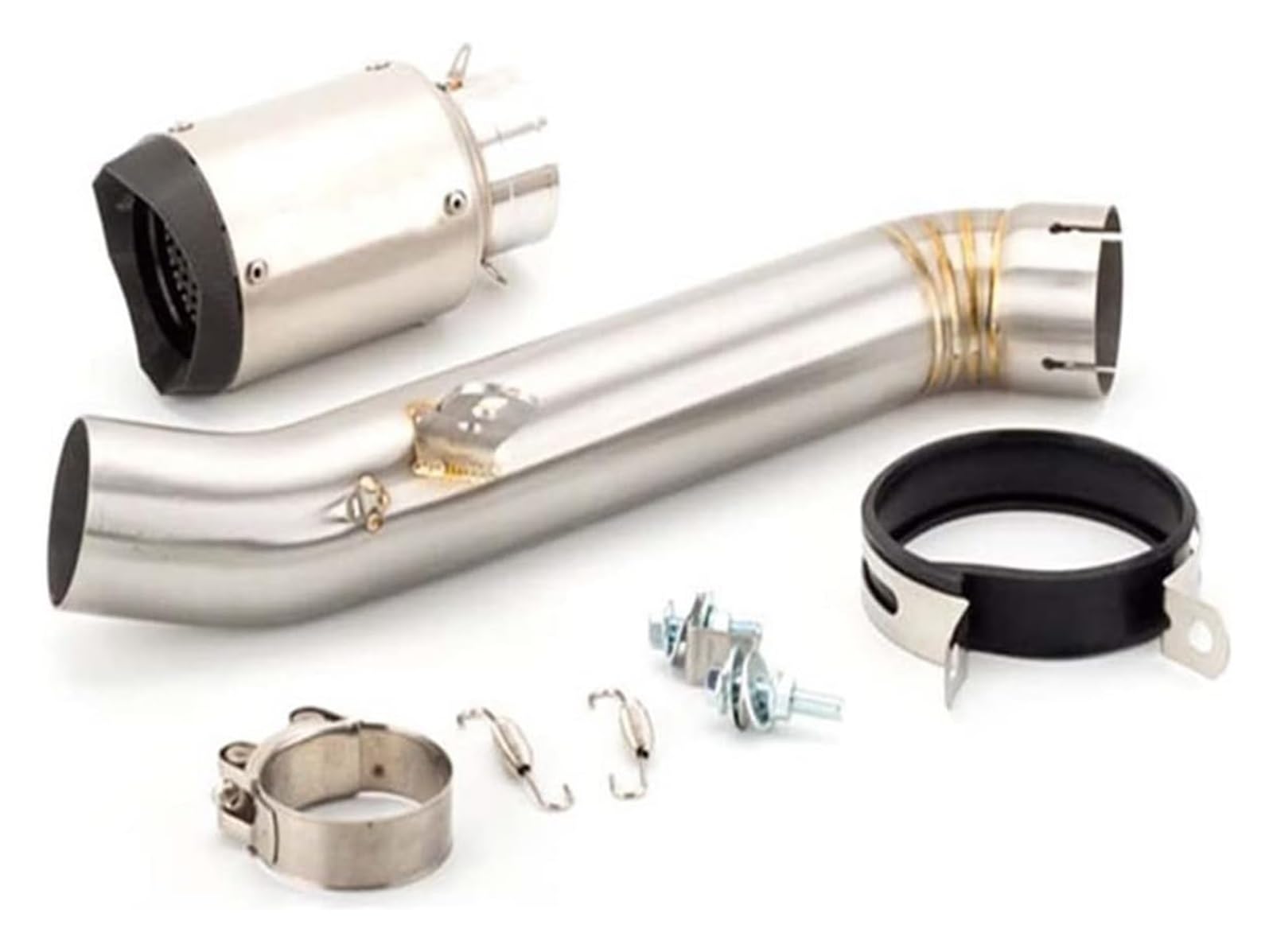 Motorrad Auspuff Tube Für Aprilia RSV4 2009-2018 2019 2020 Motorrad Slip On Middle Link Link Mit Schalldämpfer Auspuffrohr(5) von SCBSTKBGGW