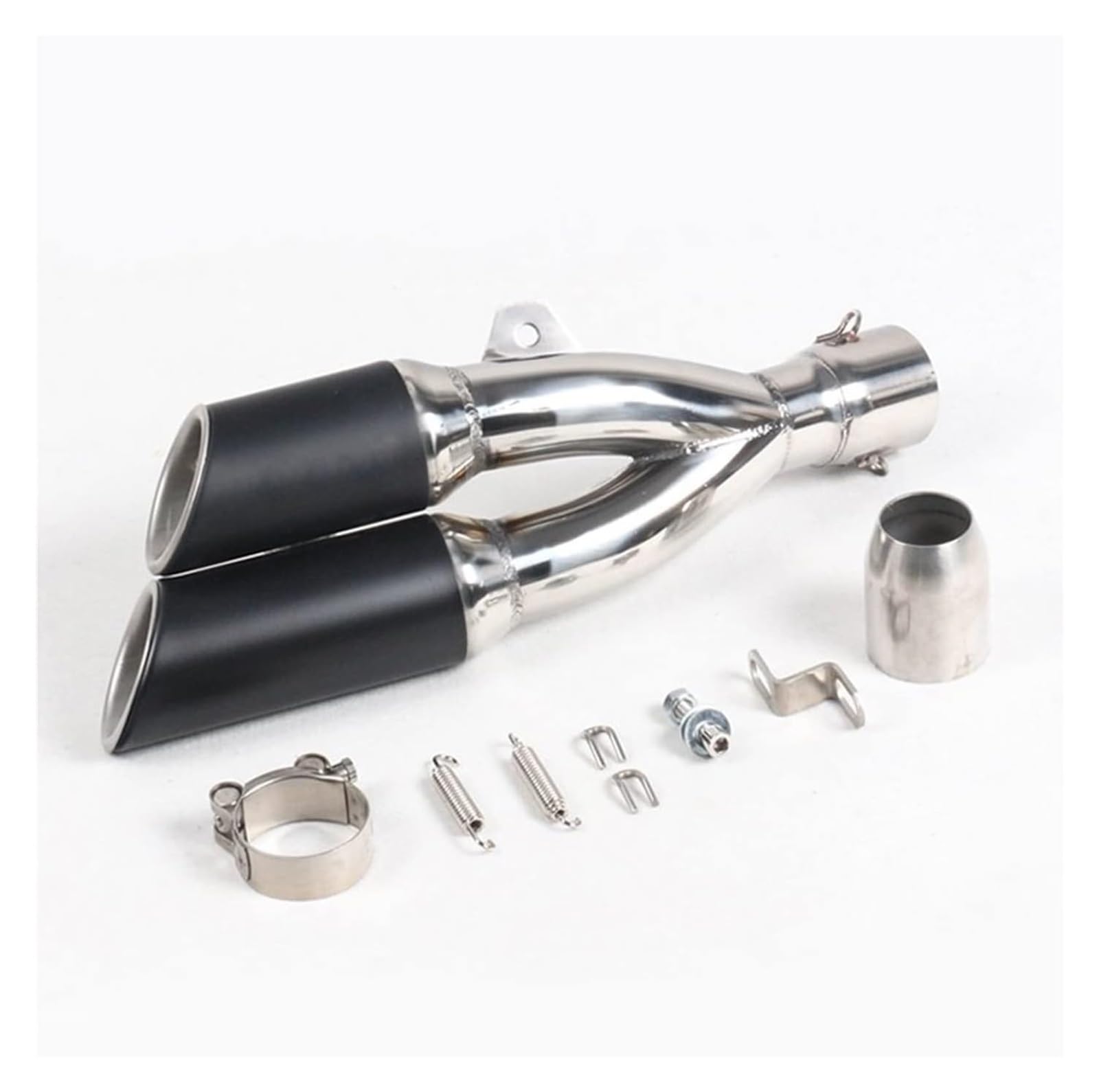 Motorrad Auspuff Tube Für Aprilia RSV4 Universal Motorrad Auspuff Schalldämpfer Fluchtrohr Doppelloch(1) von SCBSTKBGGW