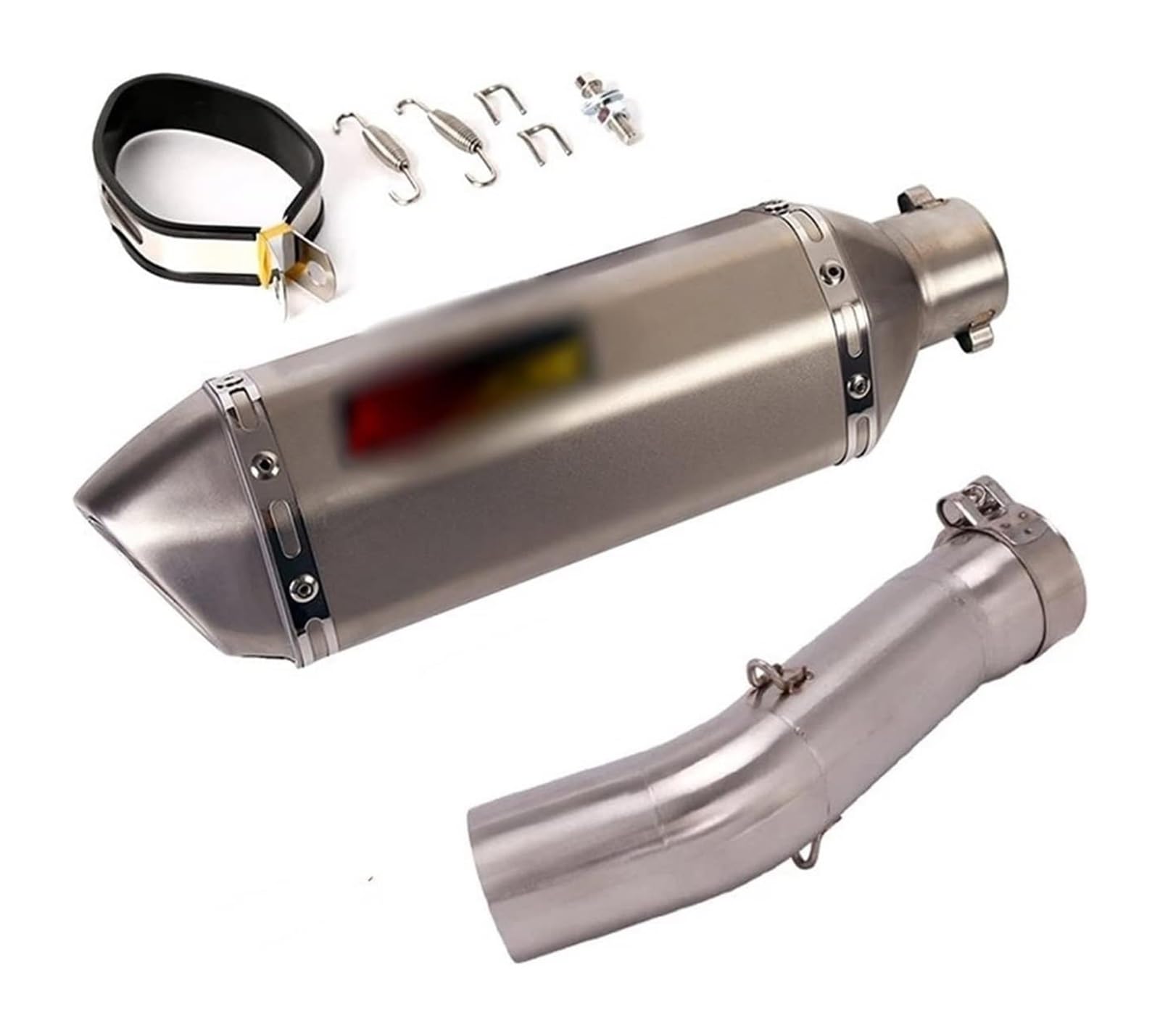 Motorrad Auspuff Tube Für B&MW C650 Sport 2016–2020 Motorrad-Auspuffanlage 51 Mm Schalldämpferrohr DB Killer Slip On Mid Link Connect(6) von SCBSTKBGGW