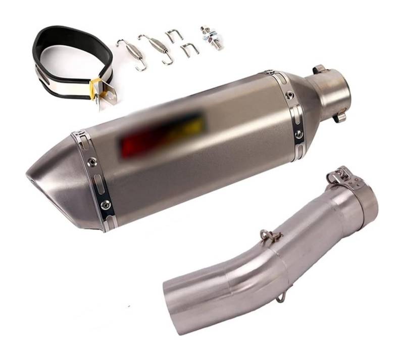Motorrad Auspuff Tube Für B&MW C650 Sport 2016–2020 Motorrad-Auspuffanlage 51 Mm Schalldämpferrohr DB Killer Slip On Mid Link Connect(6) von SCBSTKBGGW