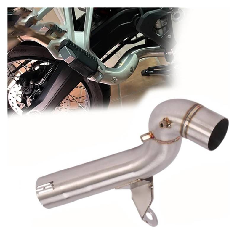Motorrad Auspuff Tube Für B&MW F750GS F850GS F750 GS 2018-2021 Motorradauspuff Modifizierter Flucht-Edelstahl-Mittelrohranschluss Original-Schalldämpfer von SCBSTKBGGW
