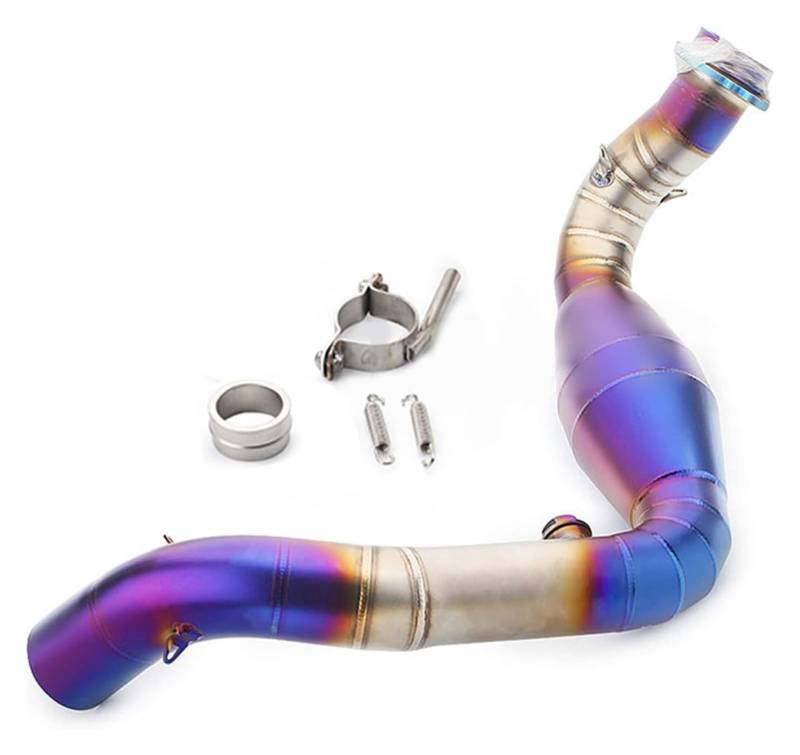 Motorrad Auspuff Tube Für B&MW G310GS 310R Auspuffkrümmer Verbindungsrohr 51mm Schalldämpfer Escape Ellenbogenanschluss Unterrohr Slup-on G310GS G310R von SCBSTKBGGW
