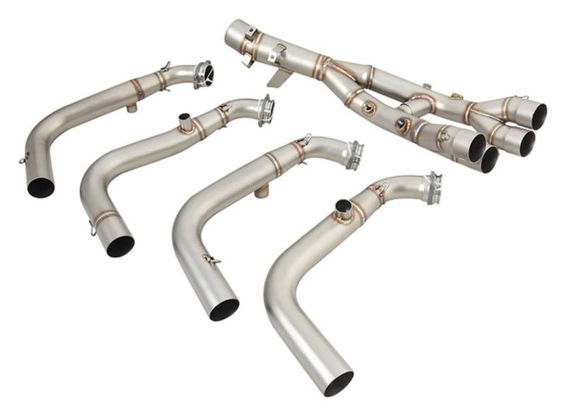 Motorrad Auspuff Tube Für B&MW S1000XR S 1000 XR 2020-2023 Header Front Link Pipe Escape Connection Ändern Original Schalldämpfer Abgasanlagen Slip On von SCBSTKBGGW
