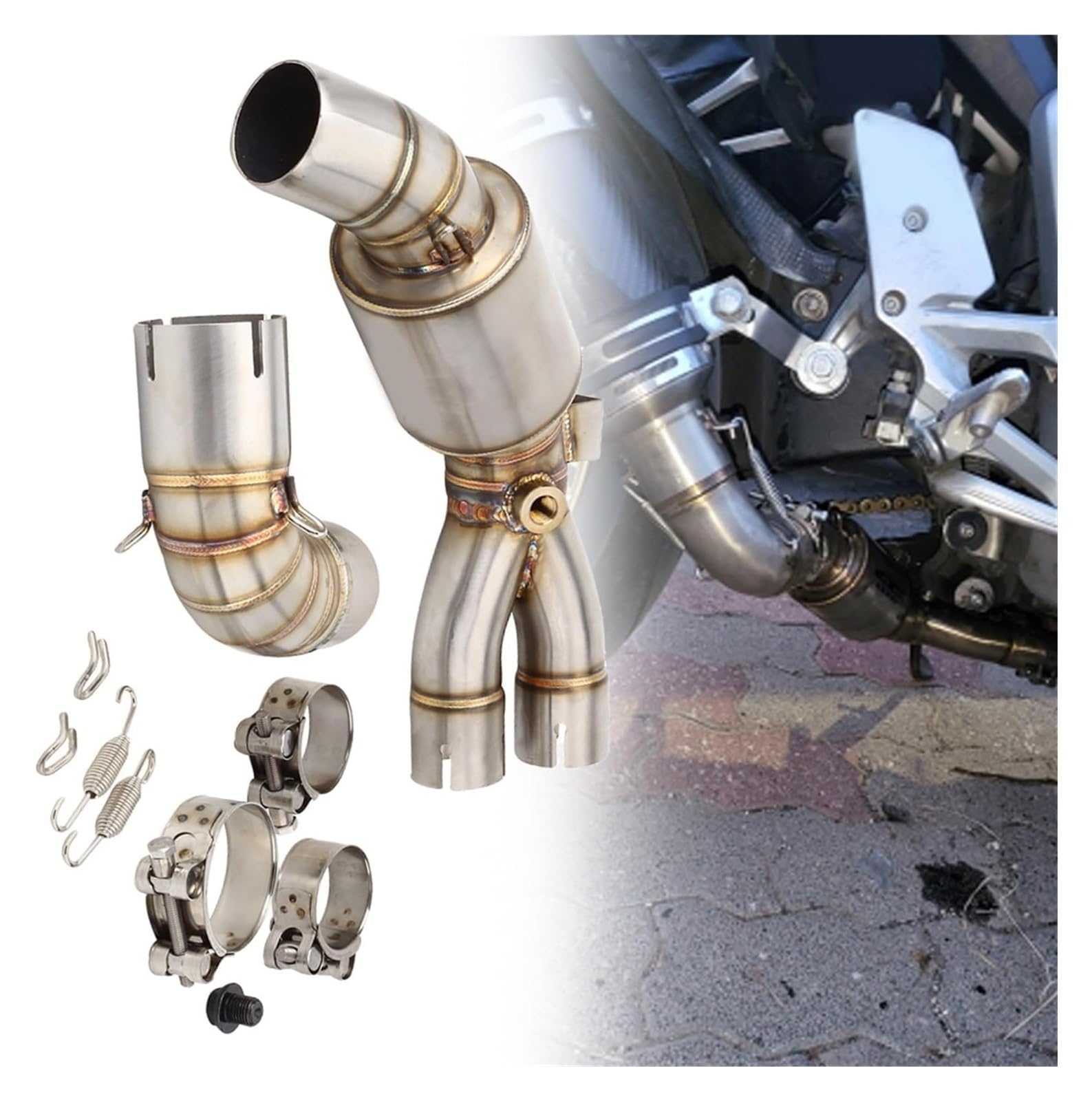 Motorrad Auspuff Tube Für CB1000R 2008-2016 CB1000R CB 1000R Motorradauspuff Decat-Rohr Slip-on-Verbindungsrohr Und Escape-Katalysator-Löschrohr Motorrad Auspuff Tube Für CB1000R 2008-2016 CB1000R CB 1000R Motorradauspuff Decat-Rohr Slip-on-Verbindungsrohr Und Escape-Katalysator-Löschrohr von SCBSTKBGGW