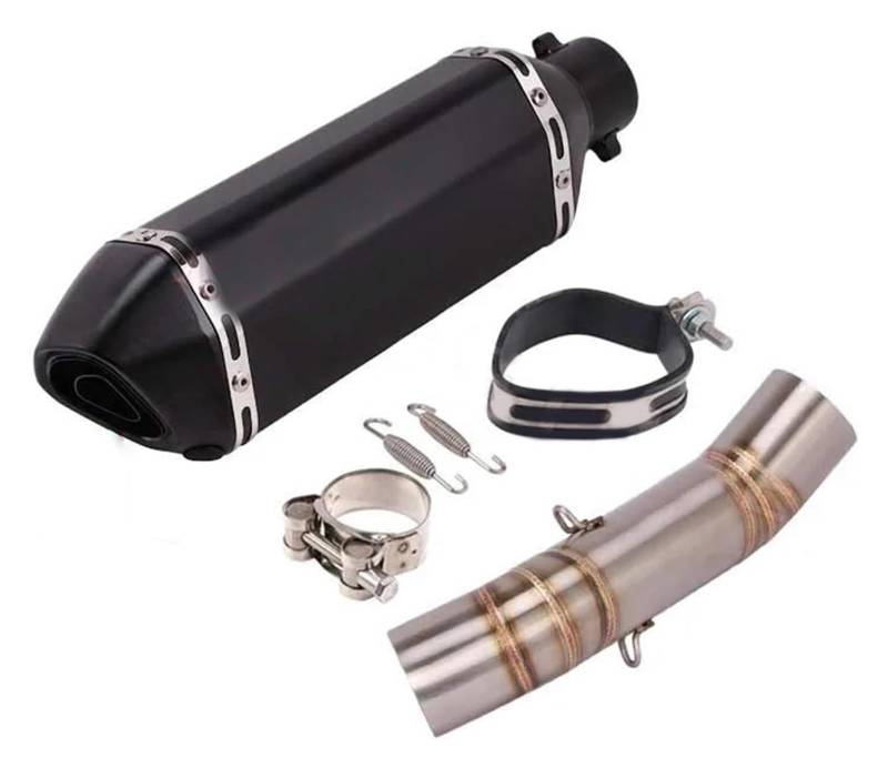 Motorrad Auspuff Tube Für CB400 CB 400 2018 2019 2020 2021 Motorradauspuff Motorradauspuff DB Mörder Flucht Moto Link Rohr(Type C) von SCBSTKBGGW