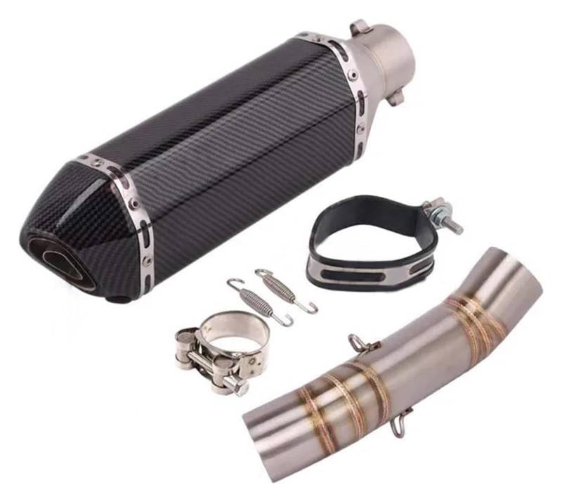 Motorrad Auspuff Tube Für CB400 CB 400 2018 2019 2020 2021 Motorradauspuff Motorradauspuff DB Mörder Flucht Moto Link Rohr(Type E) von SCBSTKBGGW