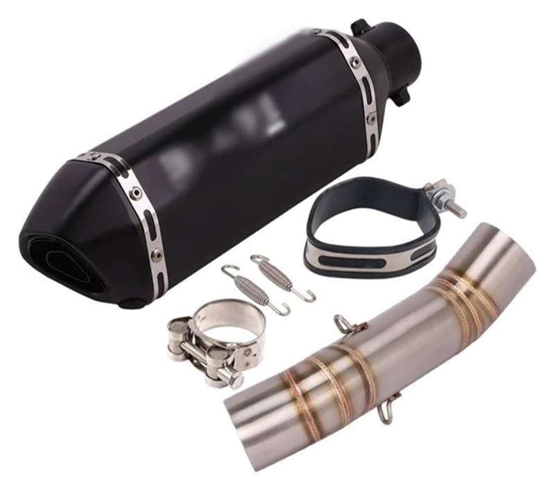 Motorrad Auspuff Tube Für CB400 CBR400 CB500F CB500X CBR500 CBR500R Motorrad Carbon Middle Link Schalldämpfer DB Killer Auspuffrohr(2) von SCBSTKBGGW
