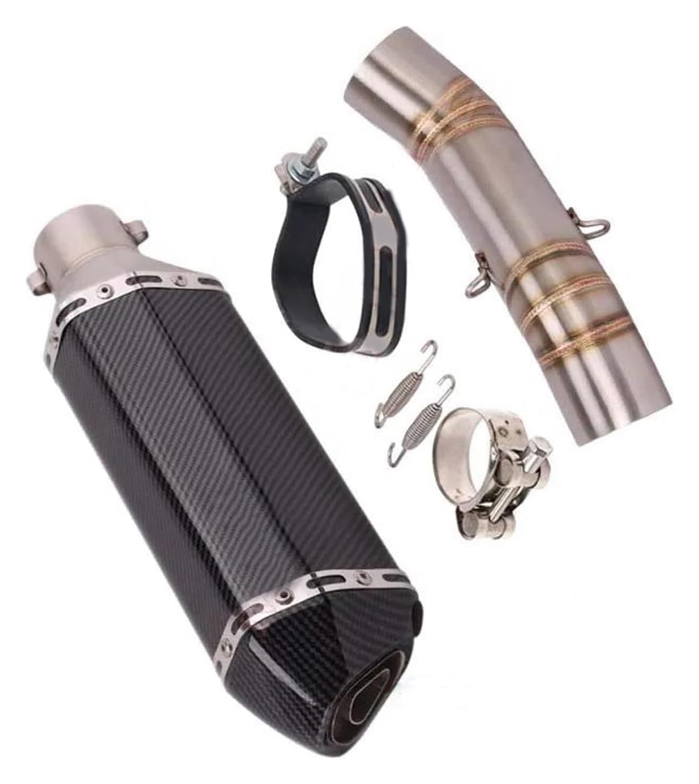 Motorrad Auspuff Tube Für CB500F CB 500 F 2016 2017 2018 2019 2020 2021 Motorradauspuff Auspuff DB Mörder Flucht Moto Link Rohr(Type E) von SCBSTKBGGW