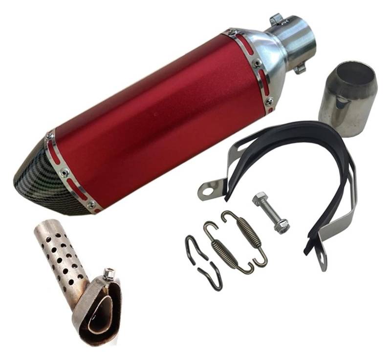 Motorrad Auspuff Tube Für CB650F CB1000R CBR250R CRF230 Auspuffrohr Universal Motorrad 51MM Schalldämpfer Escape(370mm 6) von SCBSTKBGGW