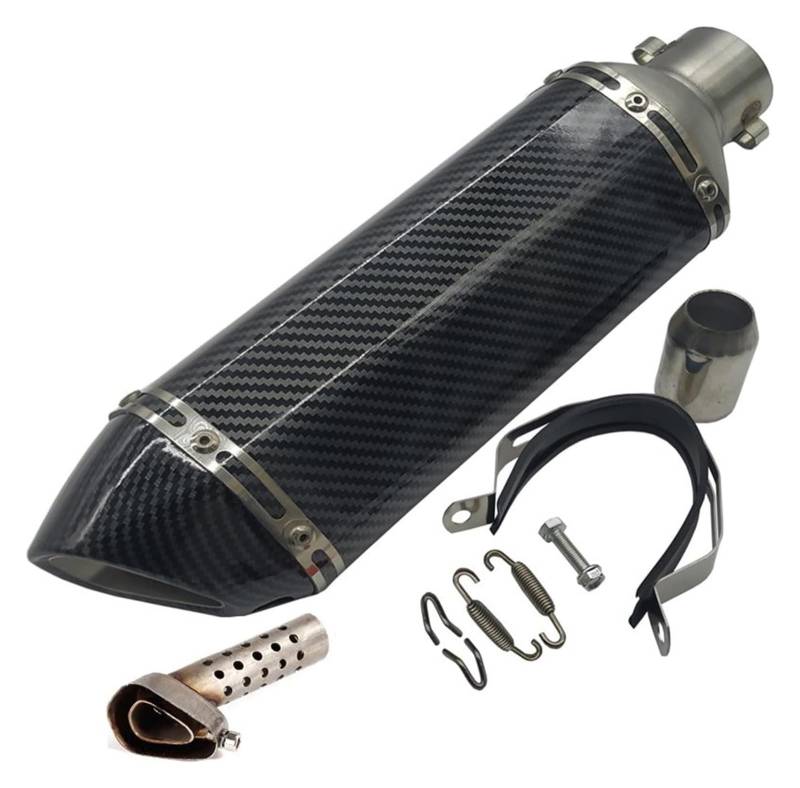 Motorrad Auspuff Tube Für CB650F CB1000R CBR250R CRF230 Auspuffrohr Universal Motorrad 51MM Schalldämpfer Escape(470mm 2) von SCBSTKBGGW