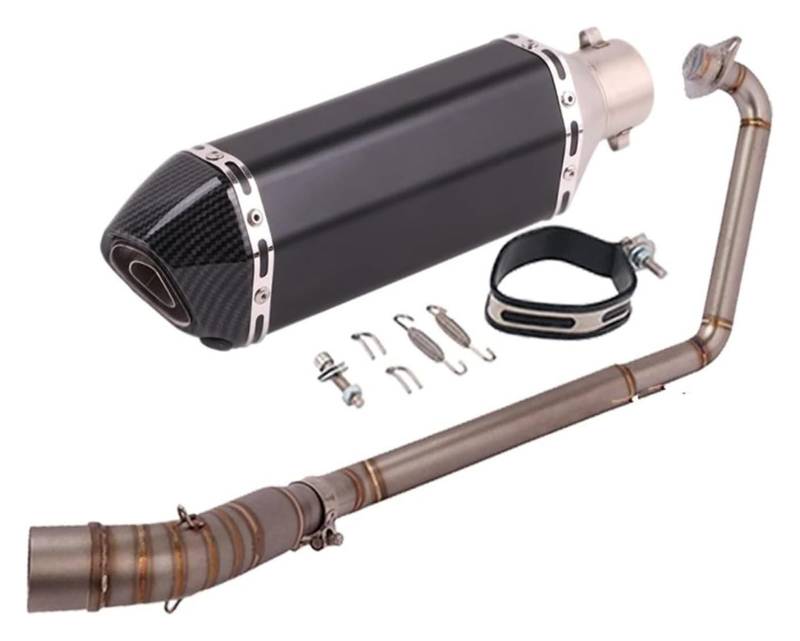 Motorrad Auspuff Tube Für CBR125 CBR125R CB125R Motorrad Geändert Volle System Link Carbon Faser Schalldämpfer Escape Slip Auf Auspuffrohr(3) von SCBSTKBGGW