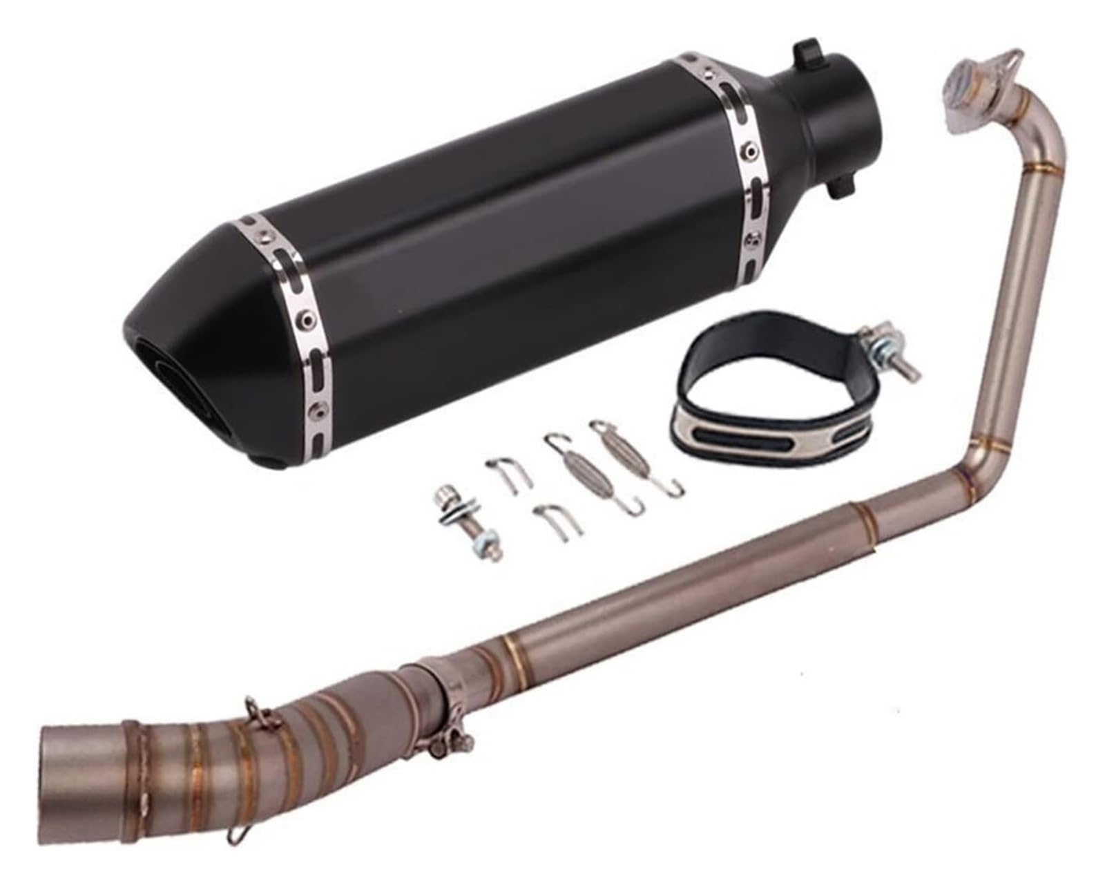 Motorrad Auspuff Tube Für CBR125 CBR125R CB125R PipeMotorcycle Geändert Volle System Link Carbon Faser Schalldämpfer Escape Slip Auf Auspuffrohr(1) von SCBSTKBGGW