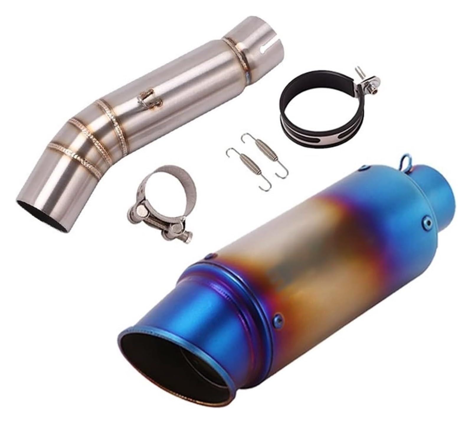 Motorrad Auspuff Tube Für CBR500R CB500F CB500 2013 2014 2015 Motorrad Slip On Systeme Mid Link Schalldämpfer DB Killer Auspuffrohr(2) von SCBSTKBGGW