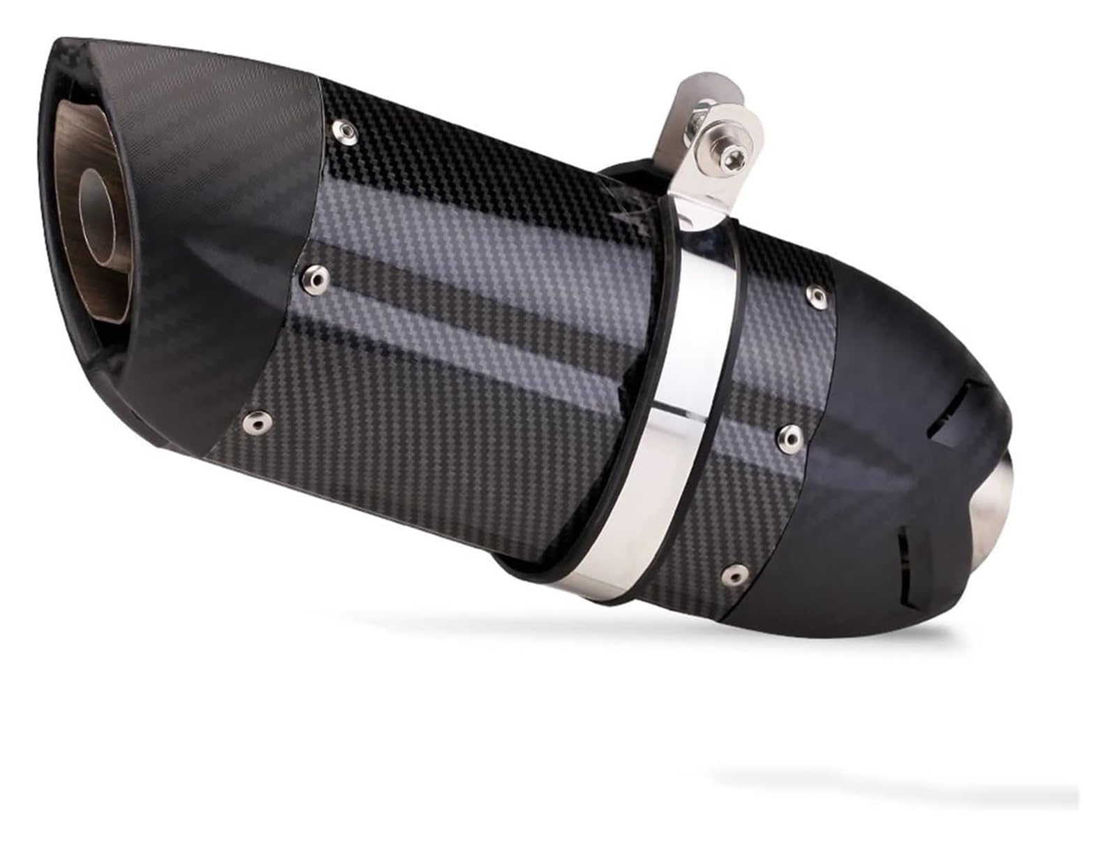 Motorrad Auspuff Tube Für CRF 230 CB650F CB1000R CBR250R Universal 51 MM Motorrad Schalldämpfer Escape Auspuffrohr Schalldämpfer(370mm 4) von SCBSTKBGGW