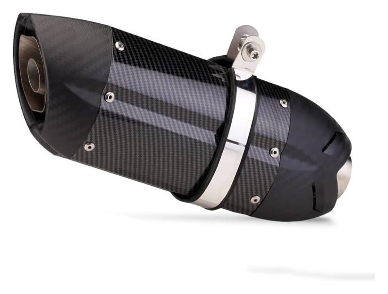 Motorrad Auspuff Tube Für CRF 230 CB650F CB1000R CBR250R Universal 51 MM Motorrad Schalldämpfer Escape Auspuffrohr Schalldämpfer(370mm 4) von SCBSTKBGGW