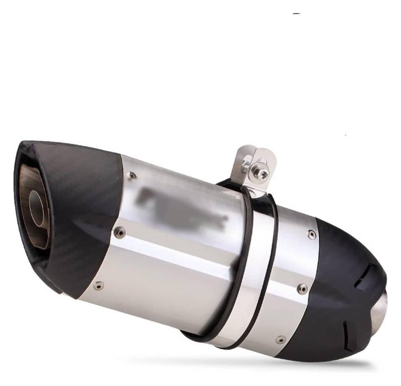 Motorrad Auspuff Tube Für CRF 230 CB650F CB1000R CBR250R Universal 51 MM Motorrad Schalldämpfer Escape Auspuffrohr Schalldämpfer(388mm 1) von SCBSTKBGGW