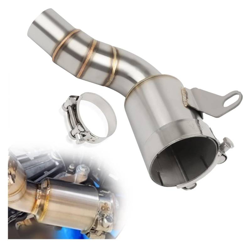 Motorrad Auspuff Tube Für H&usqvarna 401 VITPILEN 125 250 2020 2021 2022 2023 SVARTPILEN 401 2022 Auspuff Flucht Modifizieren Katalysator Löschen Verbindungsrohr von SCBSTKBGGW