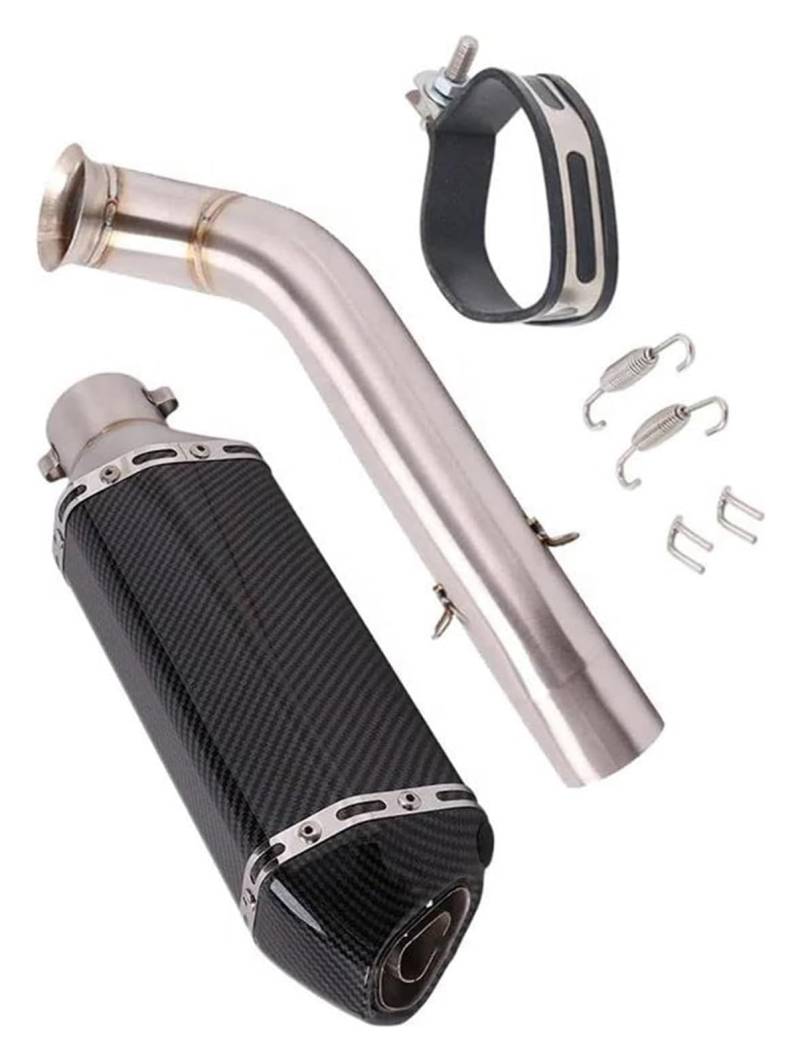 Motorrad Auspuff Tube Für H&usqvarna 701 Svartpilen Vitpilen 701 2018 19 20 2021 Motorcucle Auspuff Mid Link Pipe Escape Moto DB Killer Schalldämpfer An(Type a) von SCBSTKBGGW