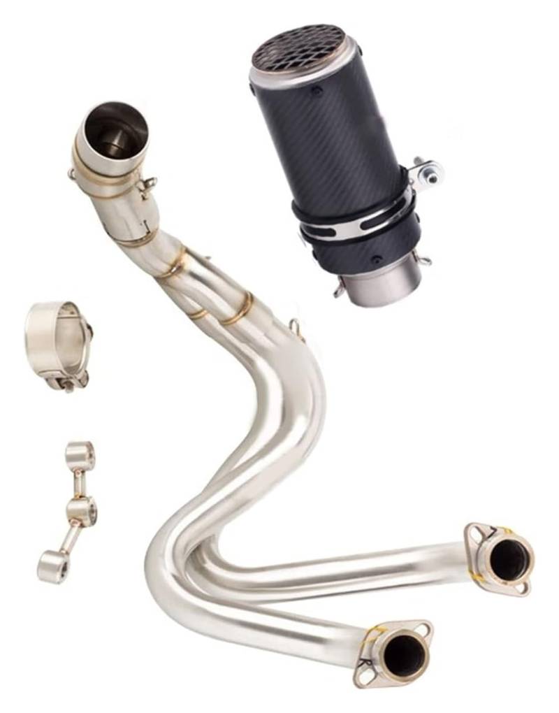 Motorrad Auspuff Tube Für K&awasaki ER6N ER6F Für VER&SYS 650 Z650 Für Ninja 650 2012-2022 Motorradauspuff Moto Auspuff Komplettsystem DB Verbindungsrohr(Multi-Colored D) von SCBSTKBGGW