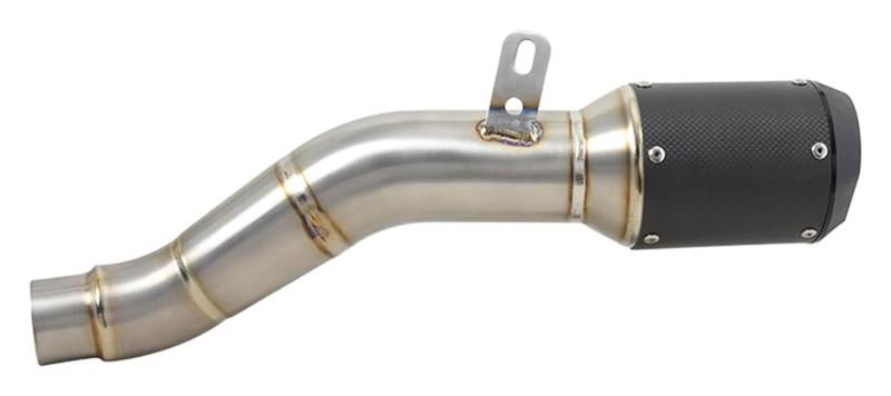 Motorrad Auspuff Tube Für K&awasaki Für Ninja ZX-6R ZX6R 636 2023 2024 Motorradauspuff Titaiunm Alloy Tube Link Pipe Carbon Fiber Schalldämpfer Slip On von SCBSTKBGGW
