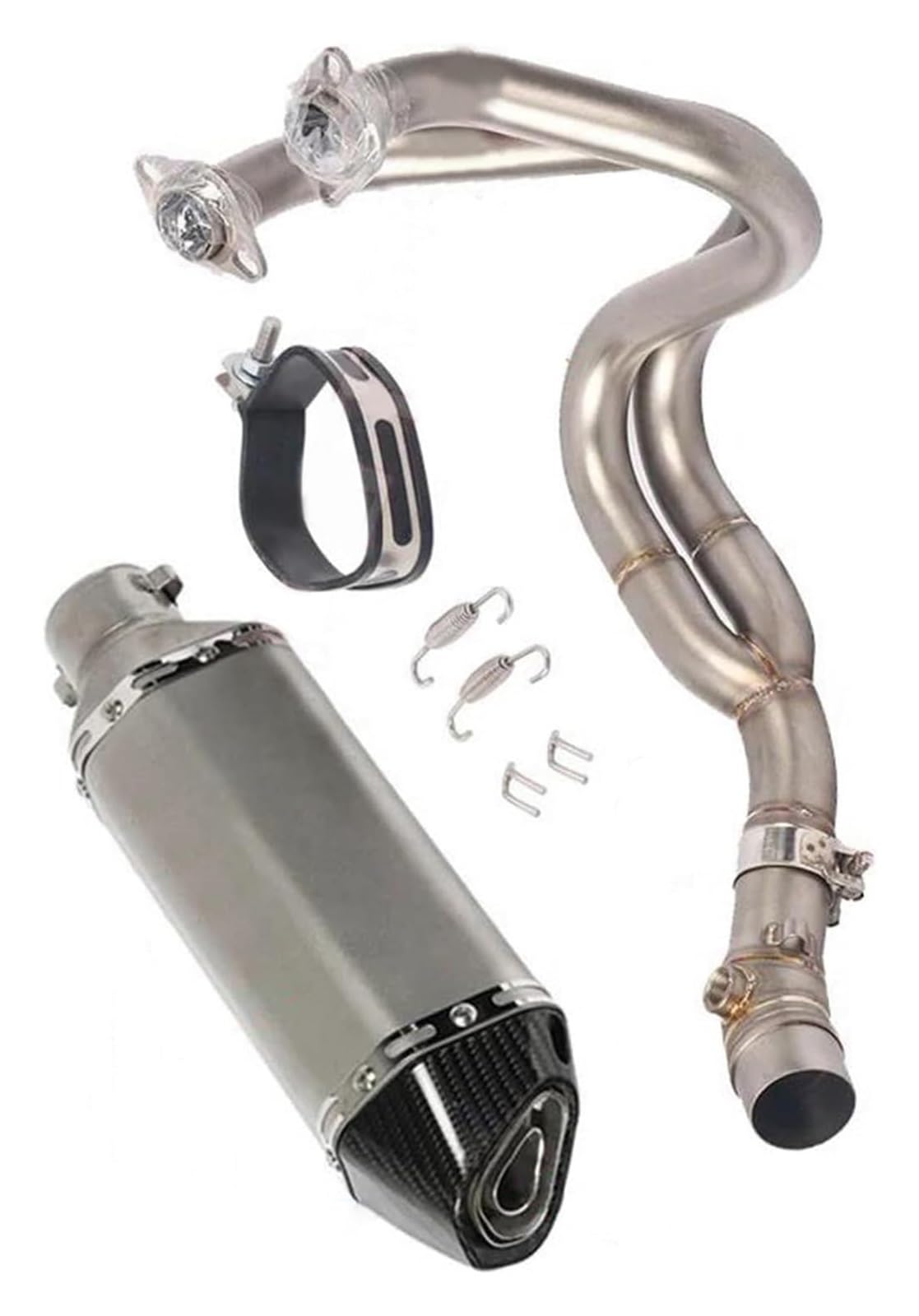 Motorrad Auspuff Tube Für K&awasaki Für Ninja650/R 2012 2013 2014 2015 Motorradauspuff Slip On Modifiziertes Motorrad Escape DB Killer Mid Link Pipe(A) von SCBSTKBGGW