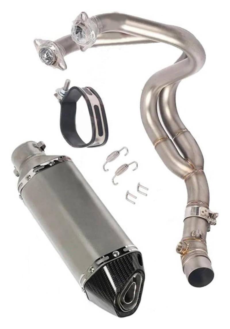 Motorrad Auspuff Tube Für K&awasaki Für Ninja650/R 2012 2013 2014 2015 Motorradauspuff Slip On Modifiziertes Motorrad Escape DB Killer Mid Link Pipe(A) von SCBSTKBGGW