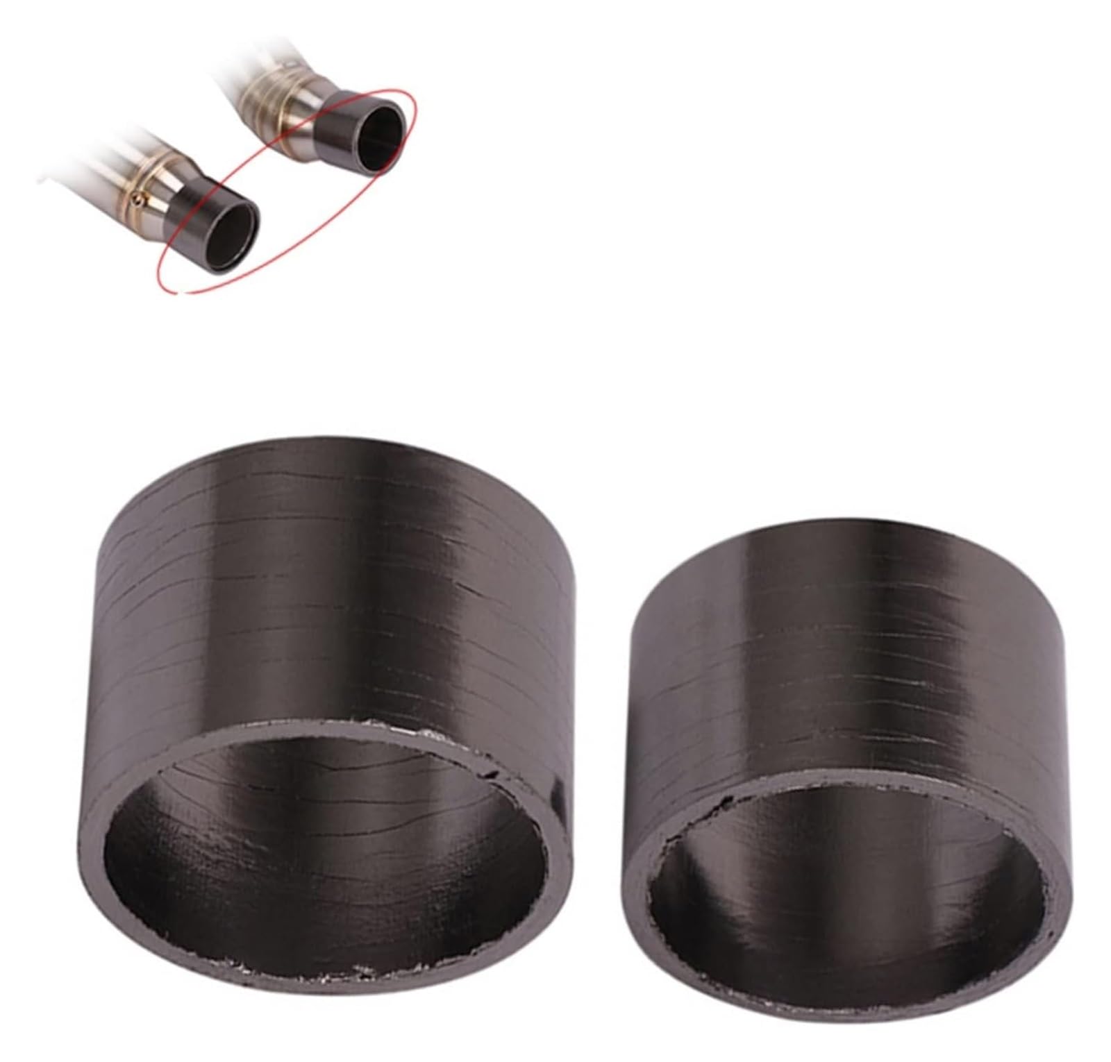 Motorrad Auspuff Tube Für K&awasaki Z1000 Z1000SX 2010-2020 Motorradauspuff 1 Paar Rohr Escape Crush Dichtung Modifizierte Mittelrohrverbindungsrohrdichtung Motorrad Auspuff Tube Für K&awasaki Z1000 Z1000SX 2010-2020 Motorradauspuff 1 Paar Rohr Escape Crush Dichtung Modifizierte Mittelrohrverbindungsrohrdichtung von SCBSTKBGGW