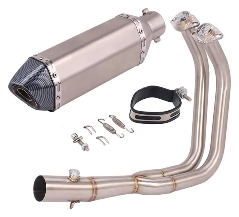 Motorrad Auspuff Tube Für Kawasaki Für Vulcan S650 650s VN650 EN650 Motorrad Schalldämpfer Escape Vorne Rohr Slip-On Volle Systeme Auspuff Modifiziert(10) von SCBSTKBGGW