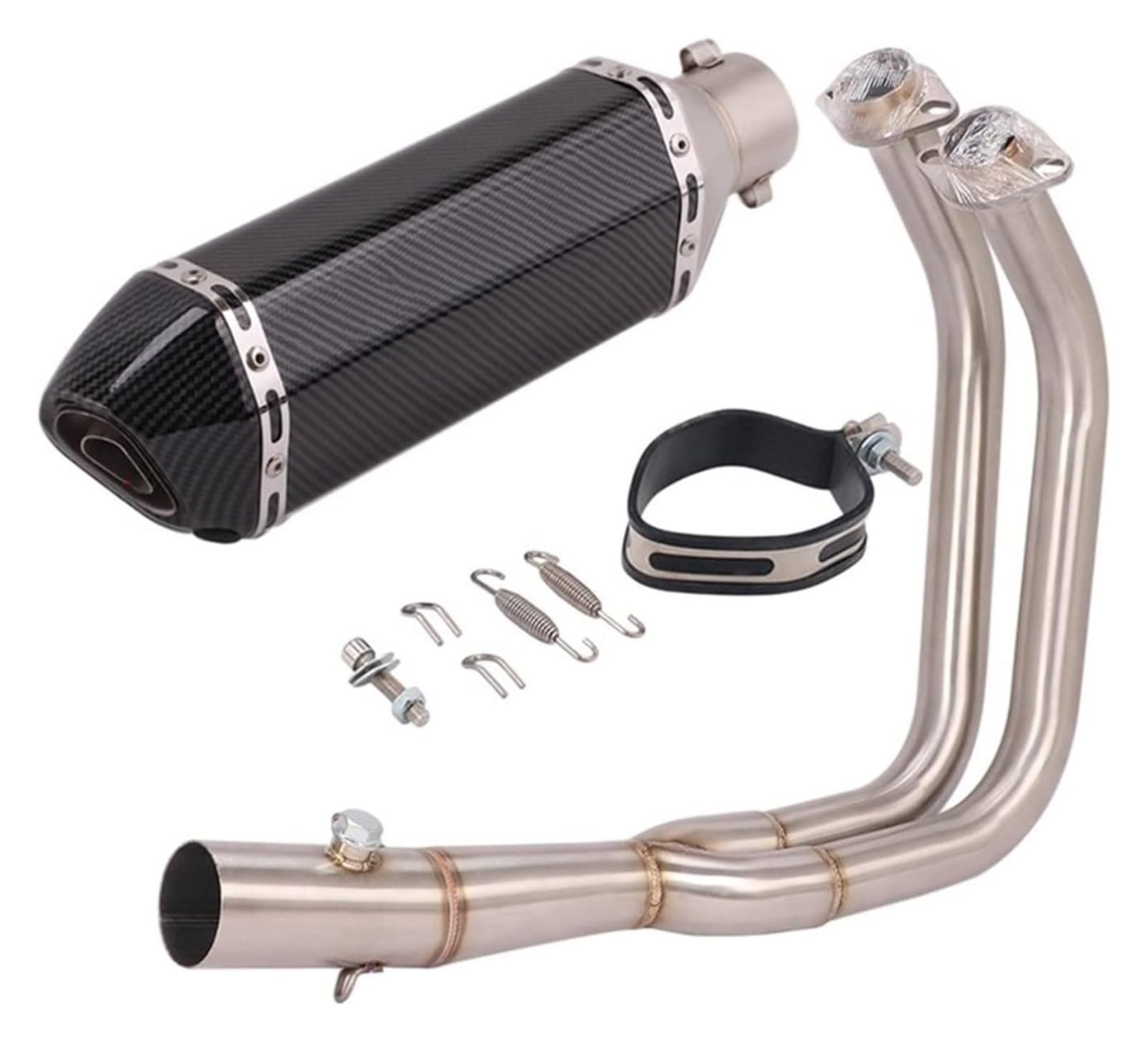 Motorrad Auspuff Tube Für Kawasaki Für Vulcan S650 650s VN650 EN650 Motorrad Schalldämpfer Escape Vorne Rohr Slip-On Volle Systeme Auspuff Modifiziert(2) von SCBSTKBGGW