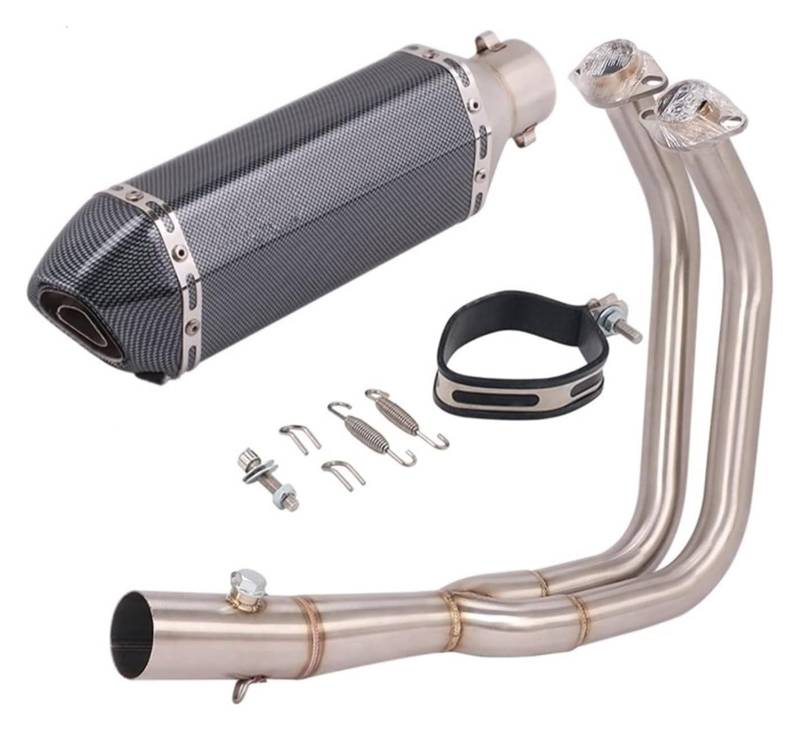 Motorrad Auspuff Tube Für Kawasaki Für Vulcan S650 650s VN650 EN650 Motorrad Schalldämpfer Escape Vorne Rohr Slip-On Volle Systeme Auspuff Modifiziert(5) von SCBSTKBGGW