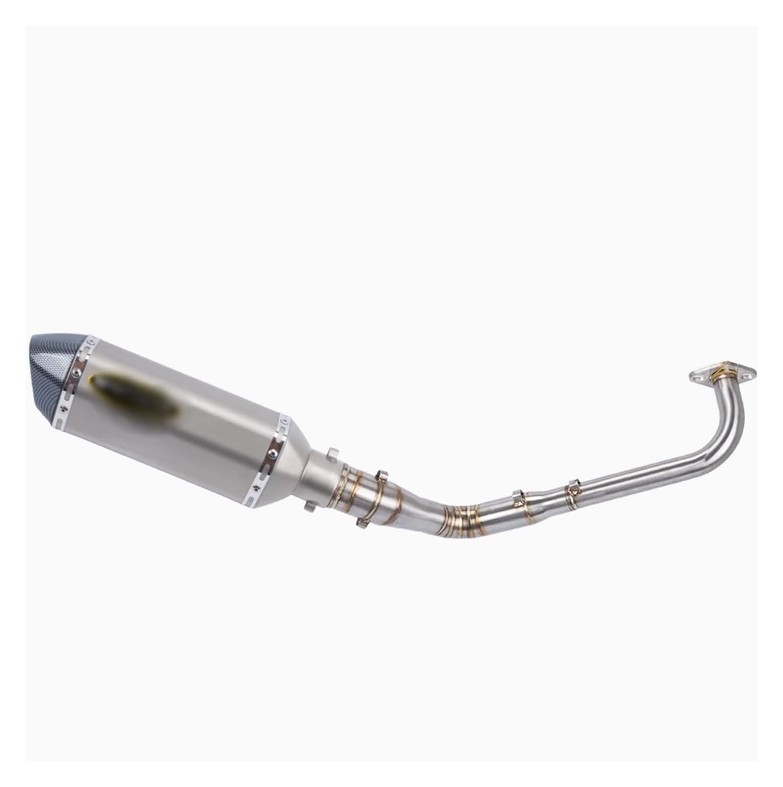Motorrad Auspuff Tube Für NMAX 125 155 NMAX155 NMAX125 2015 2016 2017 Motorrad Slip-On Komplettsystem Modifiziertes Vorderes Mittleres Link-Auspuffrohr(2) von SCBSTKBGGW