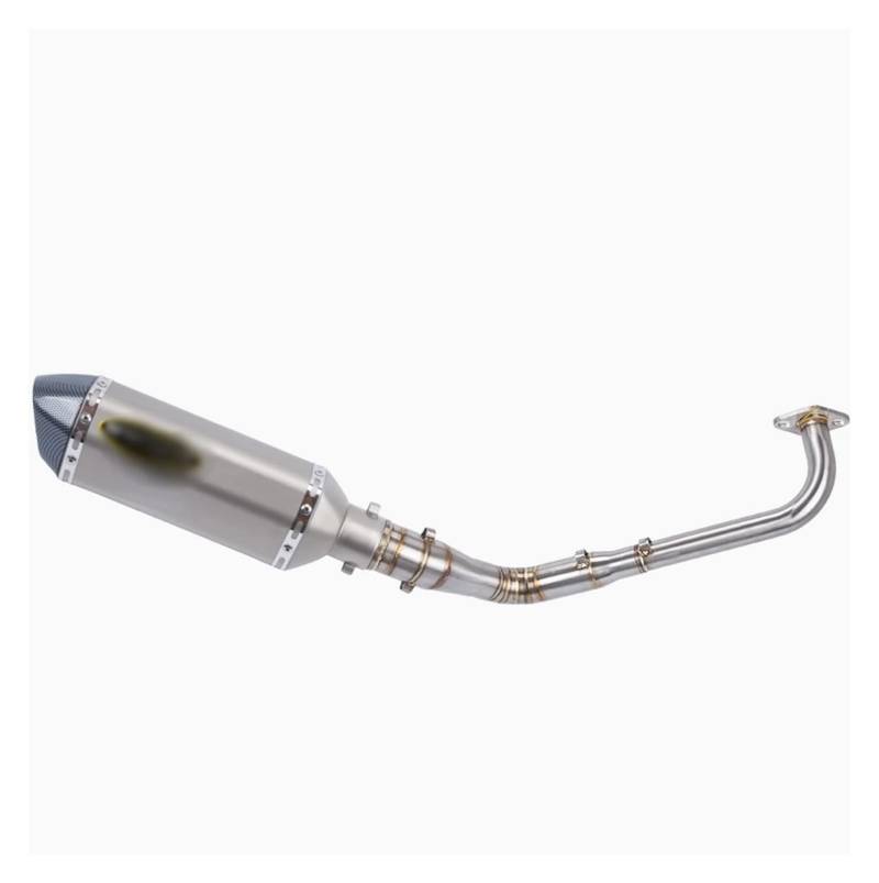 Motorrad Auspuff Tube Für NMAX 125 155 NMAX155 NMAX125 2015 2016 2017 Motorrad Slip-On Komplettsystem Modifiziertes Vorderes Mittleres Link-Auspuffrohr(2) von SCBSTKBGGW