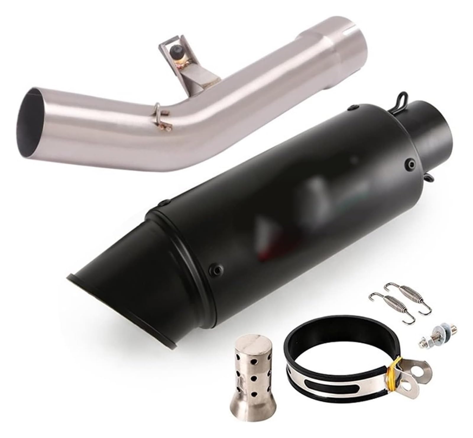 Motorrad Auspuff Tube Für Suzuki GSF650 GSX650F 2007-2016 51mm Motorrad System Mid Connect Link Slip On Schalldämpfer Auspuffrohr(1) von SCBSTKBGGW
