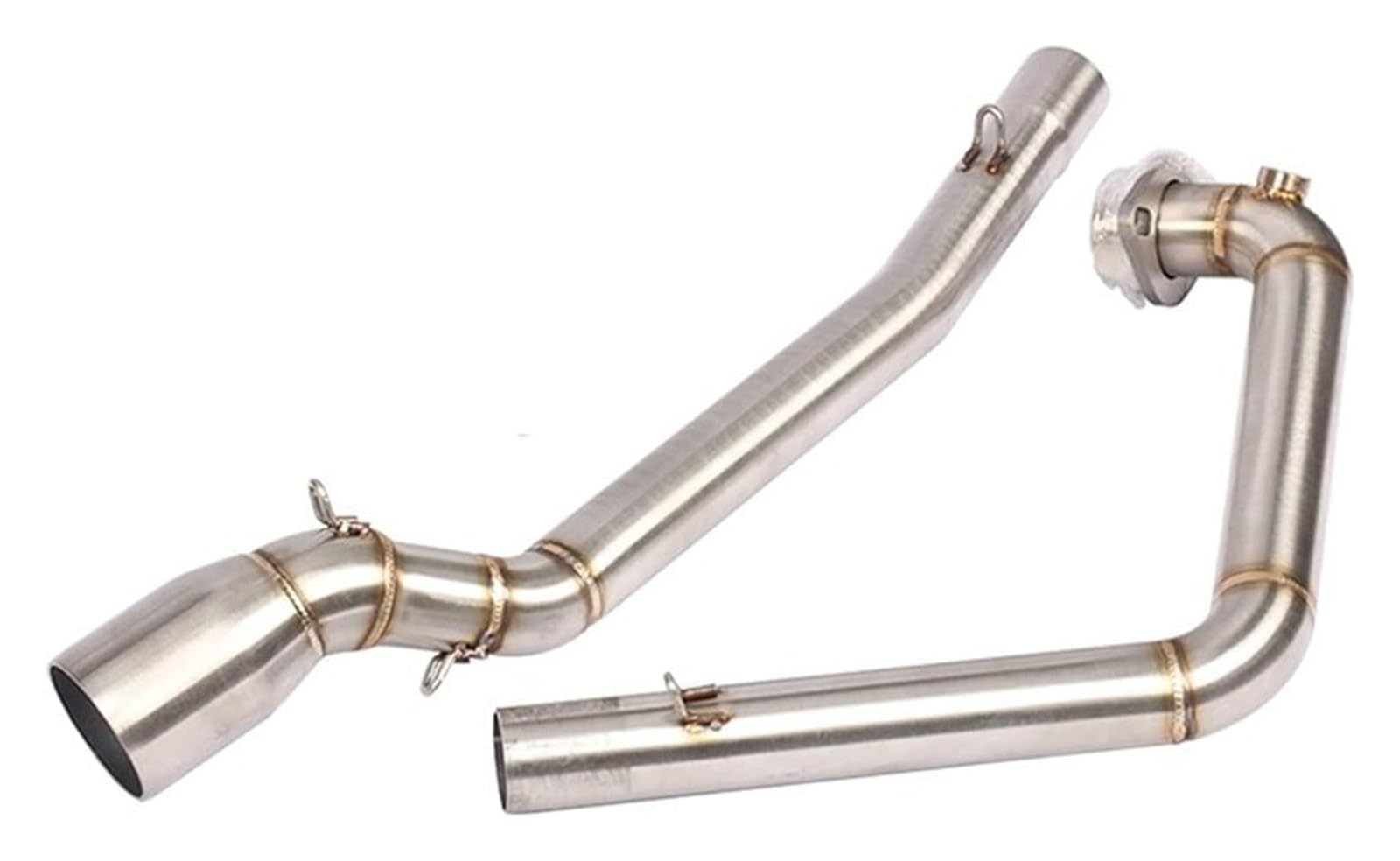 Motorrad Auspuff Tube Für Suzuki GSX-R150 GSX-R125 GSX150R GSX125R Motorrad Slip On Full System Modifizierte Mittlere Link Verbindungsrohr Ohne Auspuff(2) von SCBSTKBGGW