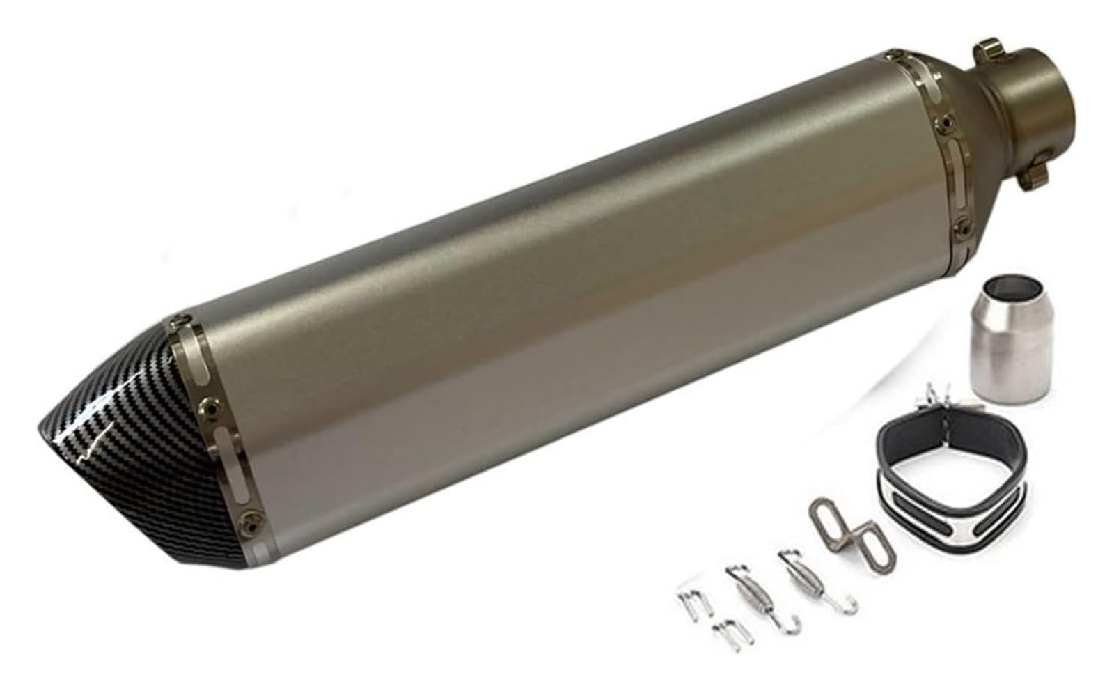Motorrad Auspuff Tube Für Suzuki GSXR650 GSXR1000 51mm Universal Motorrad Schalldämpfer Auspuffrohr(470MM 1) von SCBSTKBGGW
